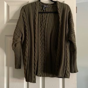 Forever 21 cable knit cardigan